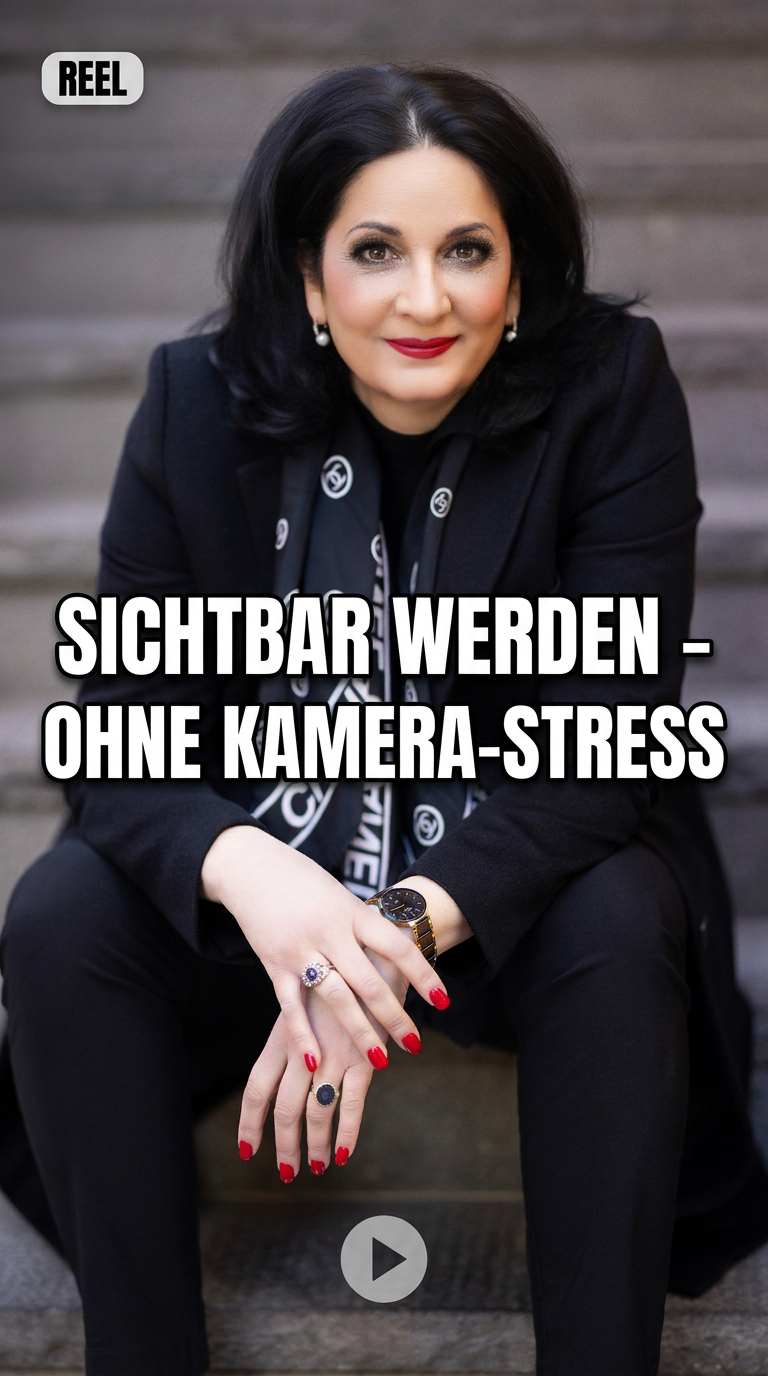 Reel-Cover in Schwarz-Weiss: Sichtbar werden ohne Kamera-Stress